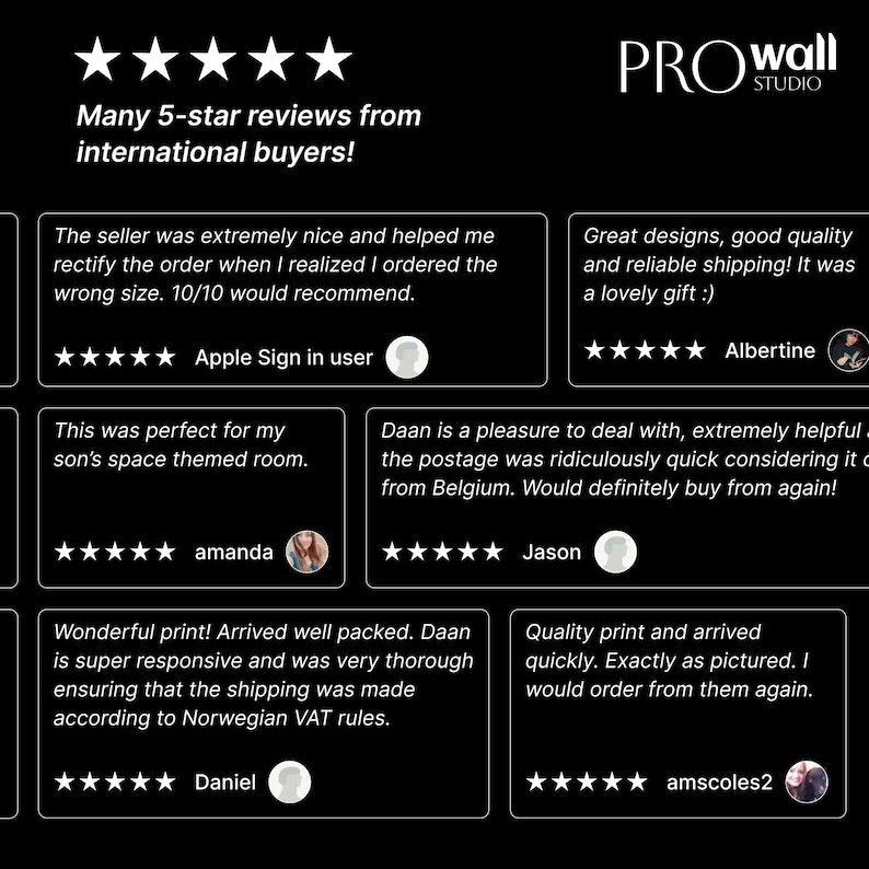 a screenshot of the prowall app
