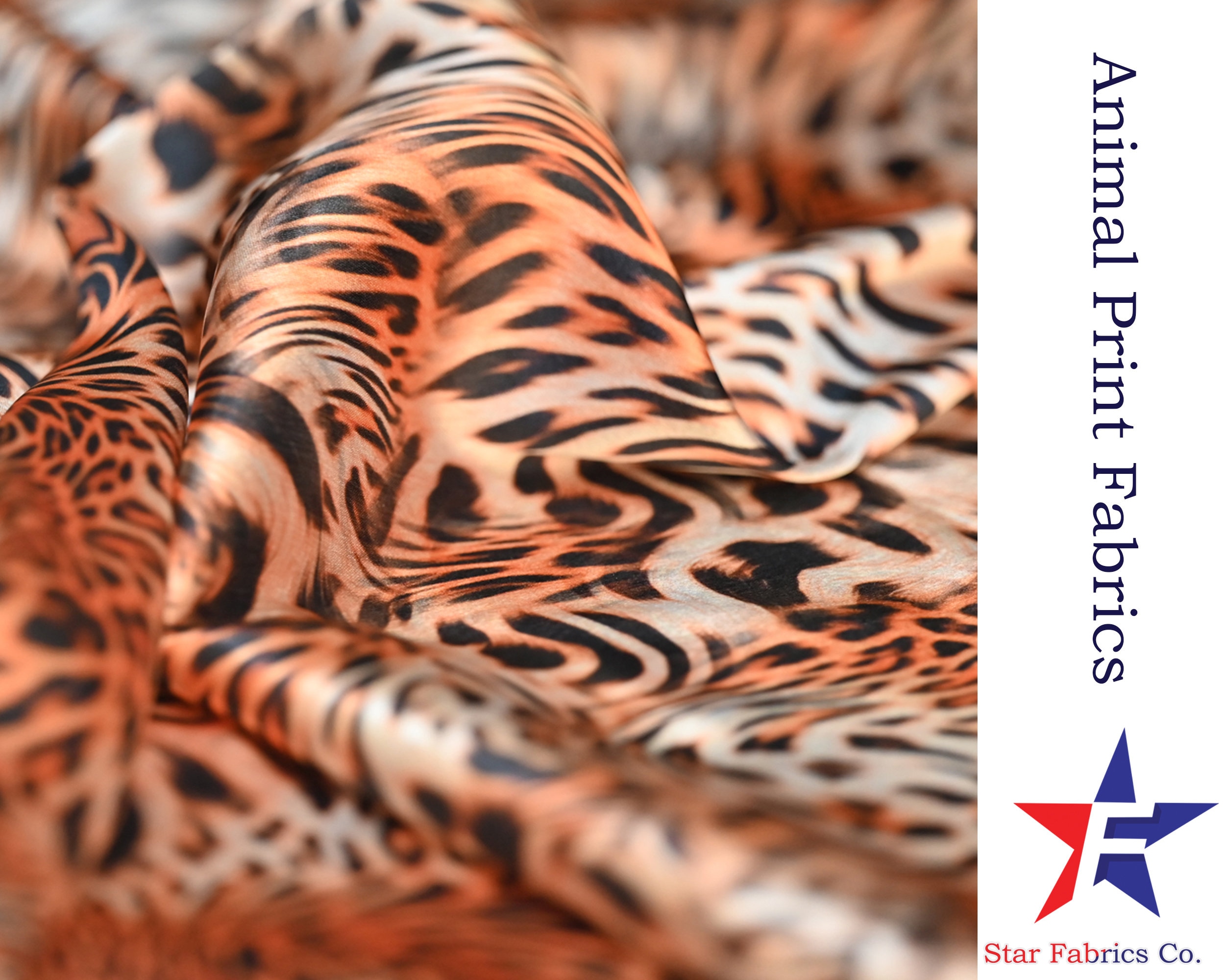 Animal Print Fabric by the Yard, Cheetah Print Fabric, Leopard Print ...