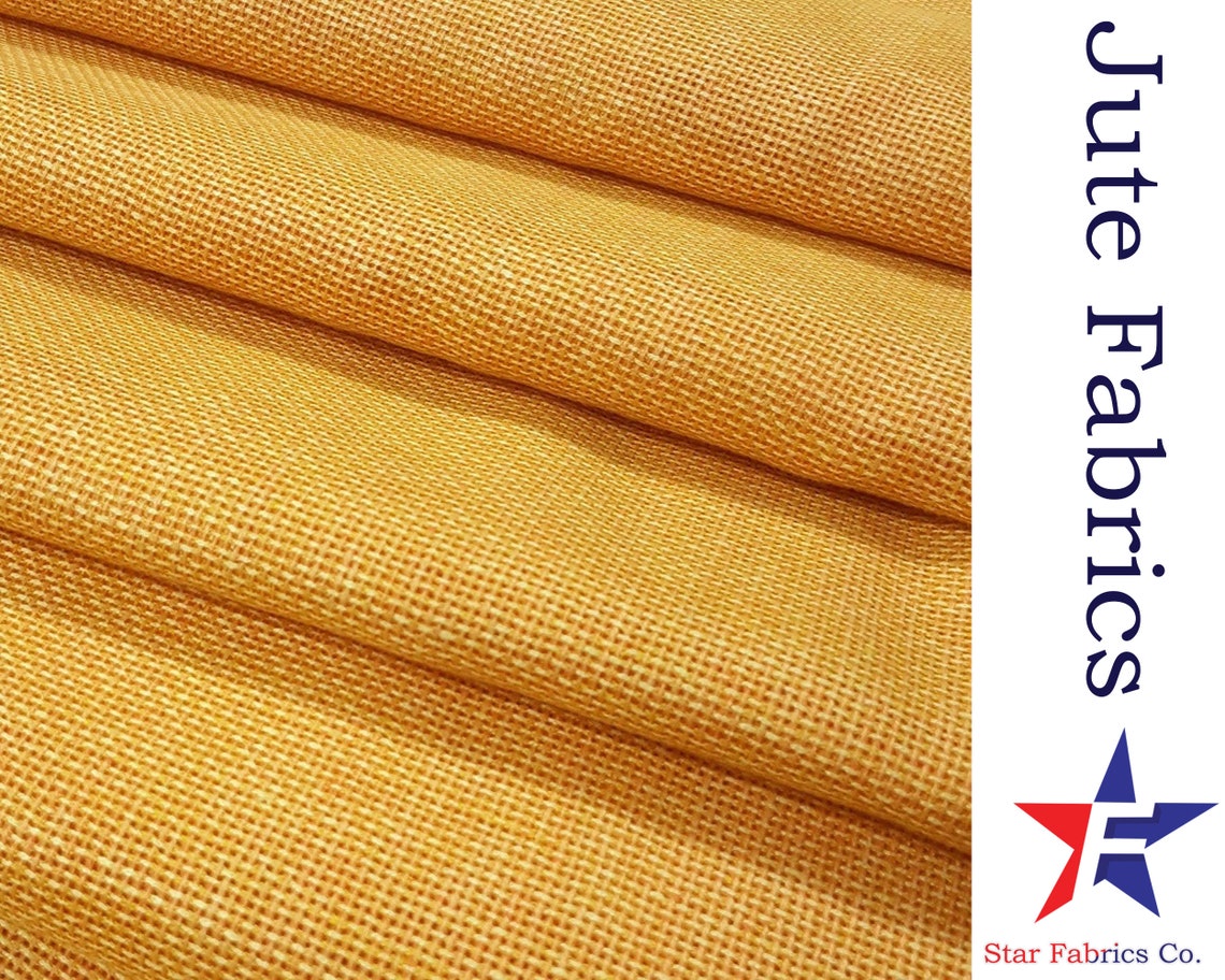 Jute Sheet Fabric by Yard Jute Fabric by the Yard 44 Organic Jute Look