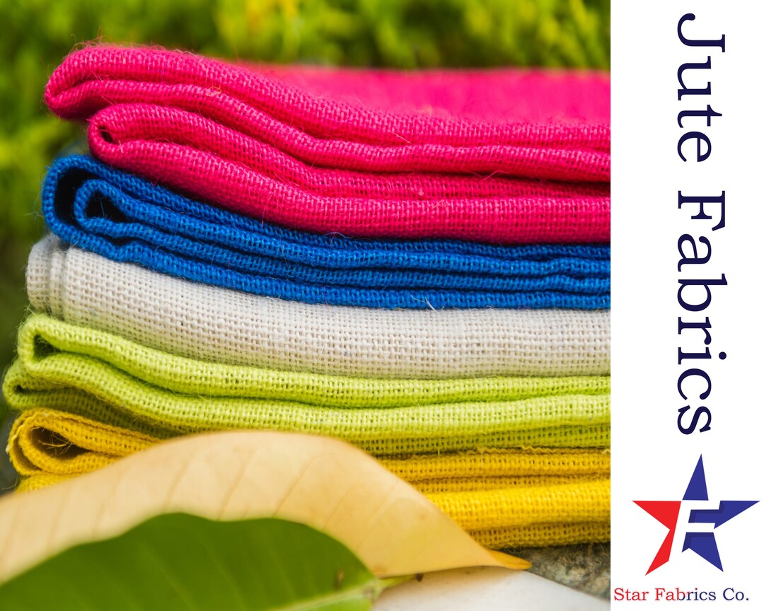 Jute Sheet Fabric by Yard Jute Fabric by the Yard 44 Organic Jute Look