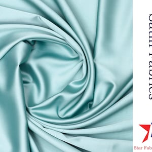 Luxury Wedding Material Satin Fabric Silky Satin Dress Craft Fabric Plain All Colors Assorted Fabrics Soft Quality Satin Fabric for decor