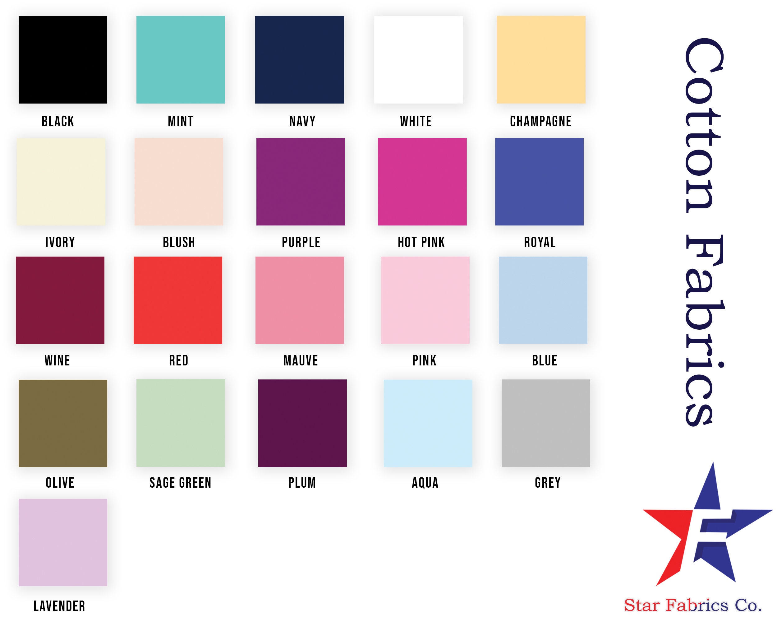 Cotton Fabric Samples / 100 Luxury Cotton Fabric Samples / Etsy