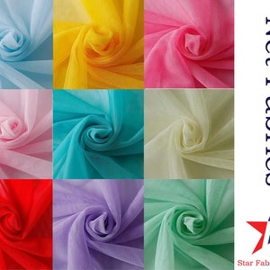 Net Fabric For Dance Gymnastics Gown, Power Mesh/Net Fabric 4 Way Stretch Polyster Spandex with High Compression Power, Sells by the yard