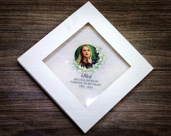 Memorial Photo Handkerchiefs - Wedding Gift -Forever In My Heart Remembrance Handkerchief - Personalized Handkerchief - Memorial Family Gift