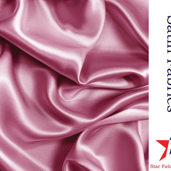 Silky Satin Dress Craft Fabric Plain Luxury Wedding Material Satin Fabric All Colors Assorted Fabrics Soft Quality Satin Fabric for decor