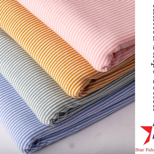 Stripe Knit Fabric Etsy