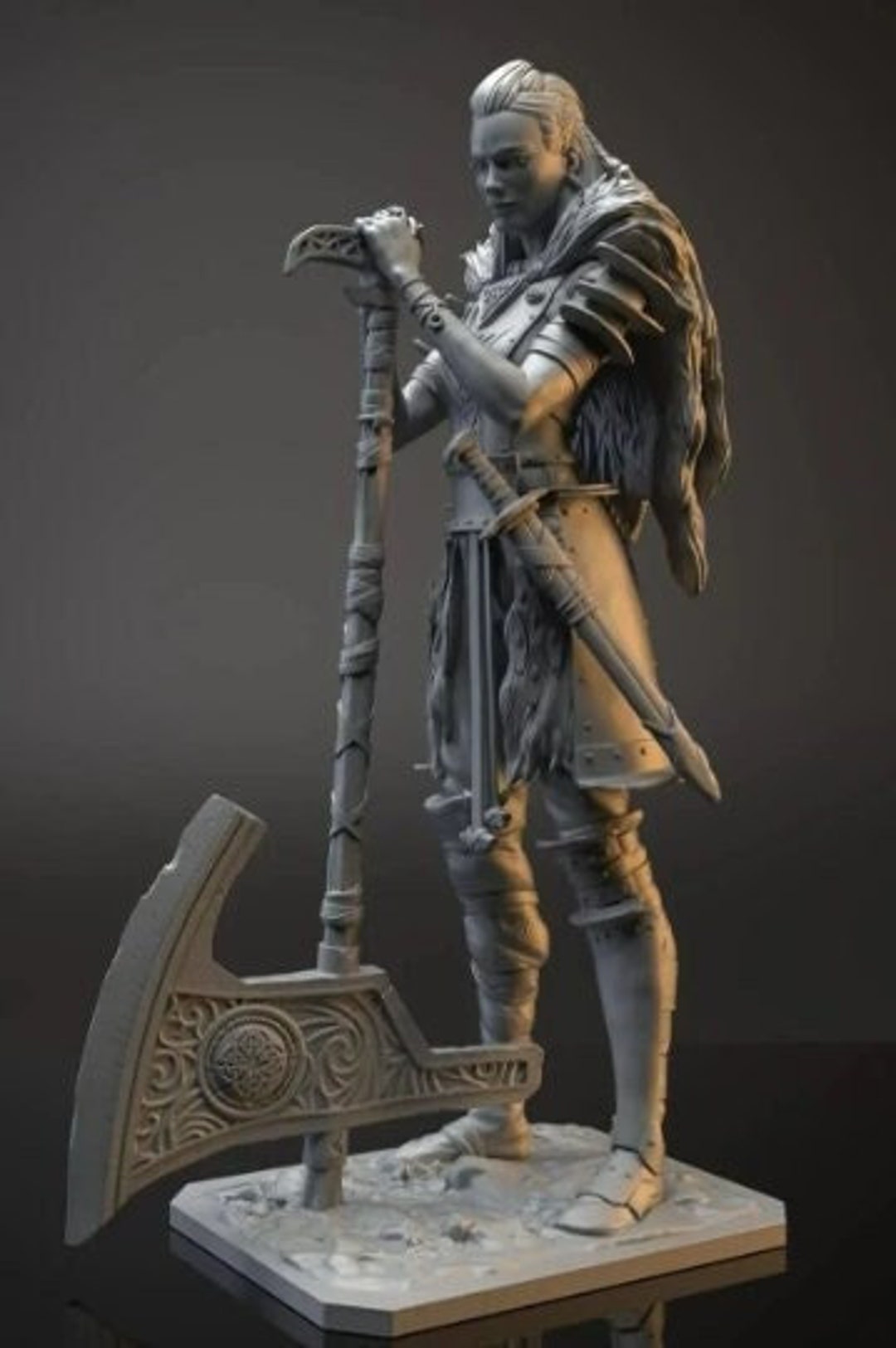 Vikinga 3D Statue STL File, 3D Digital Printing STL File for 3D ...