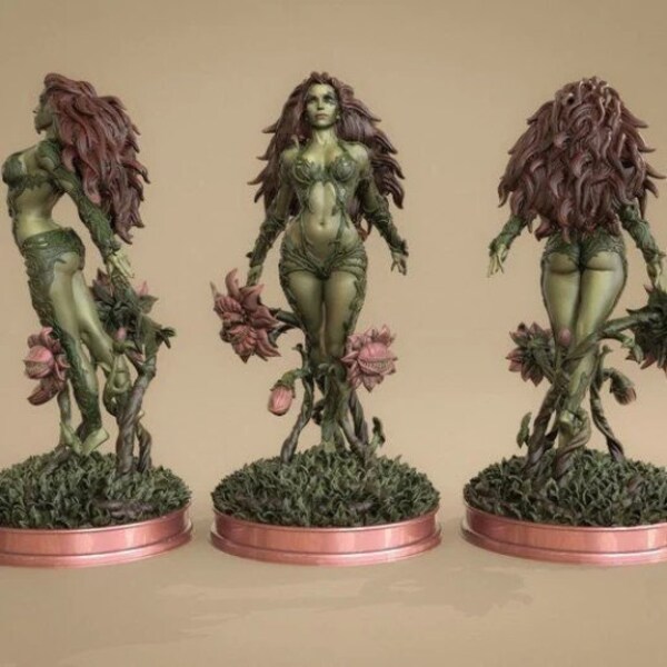 Poison Ivy -NFSW Statue STL Datei, 3D Digitaldruck STL Datei für 3D Drucker, Film Charaktere, Spiele, Figuren, Diorama 3D Modell