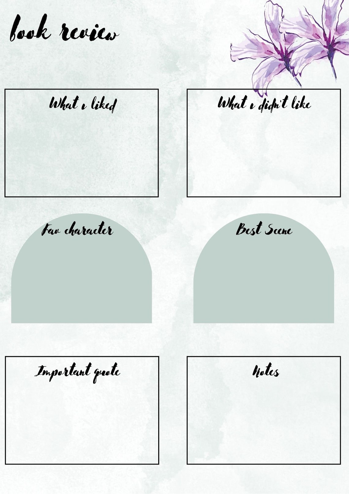 Book Reading Tracking Chart Dijital Printable and Goodnotes - Etsy