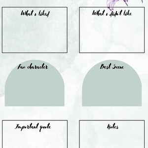 Book Reading Tracking Chart Dijital Printable and Goodnotes - Etsy