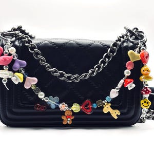 Dije para bolso, Dije para bolso con cuentas, Llavero para bolso, Dije para bolso bonito, Dije para bolso grueso, Llavero, Llavero, Regalo de cumpleaños, Cadena para bolso, Regalo para ella