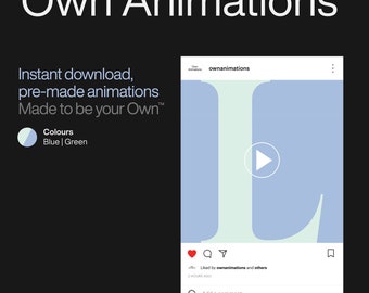 LOVE Animation (*Utilisation personnelle uniquement), Téléchargement instantané, Animations pré-réalisées, Création de contenu sur les réseaux sociaux, Modèle numérique, Conception numérique