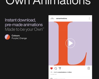 LOVE Animation (*Utilisation personnelle uniquement), Téléchargement instantané, Animations pré-réalisées, Création de contenu sur les réseaux sociaux, Modèle numérique, Conception numérique