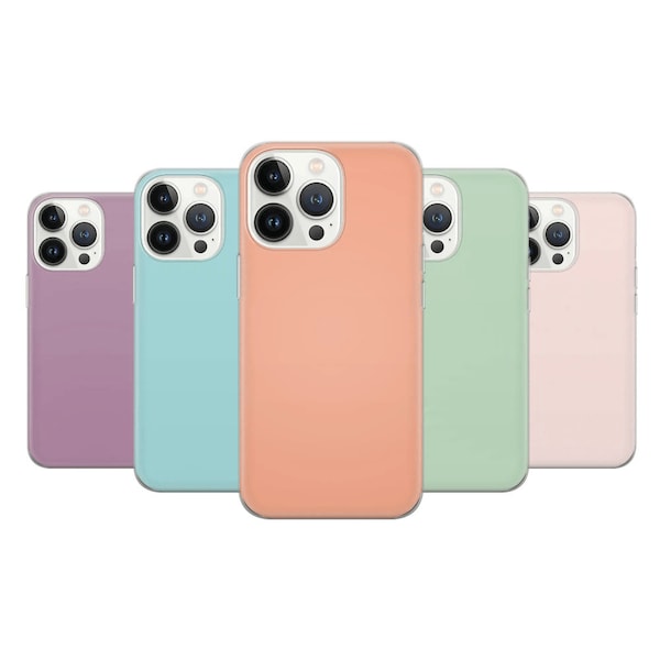 Funda de teléfono de color pastel Funda de paleta de color sólido para iPhone 14 13 12 Pro 11 XR 8 7, Samsung S23 S22 A73 A53 A13 A14 S21 Fe S20, Pixel 7 6A