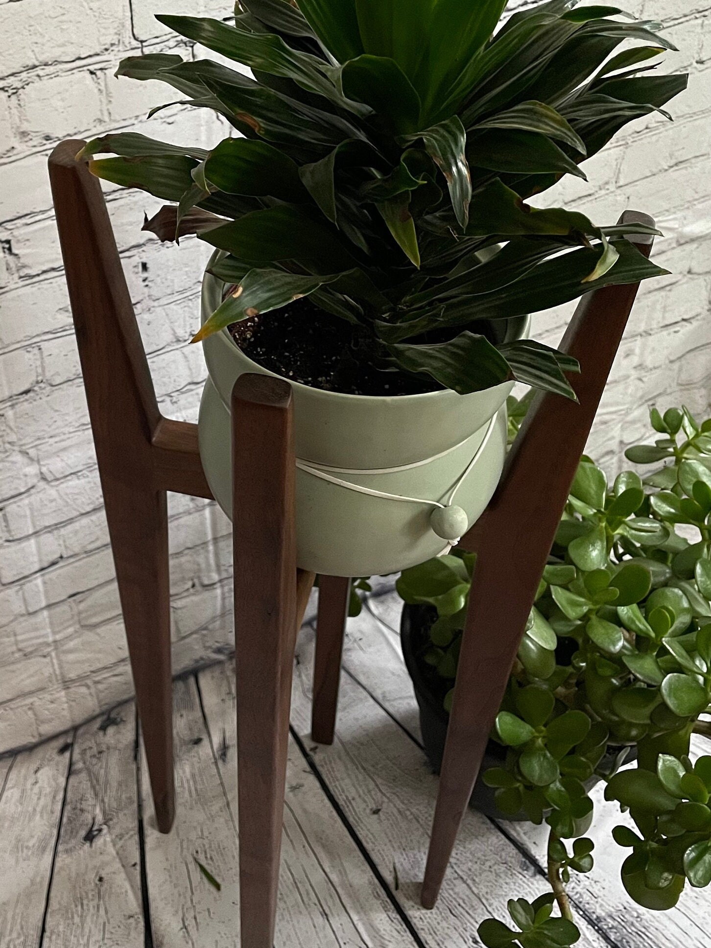 Modern Plant Riser Danish Midcentury Modern Plant Stand Walnut Plant Stand | Plant Pot ...