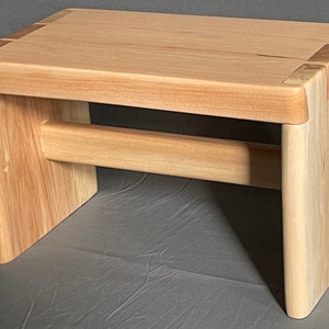 wooden step stool, handmade maple Step Stool, kitchen stool, Bathroom Stool, plant stand