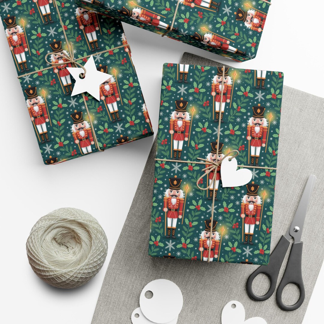 Festive Gift Wrap Papers, Christmas Wrapping Paper, Holiday Gift Wrap ...