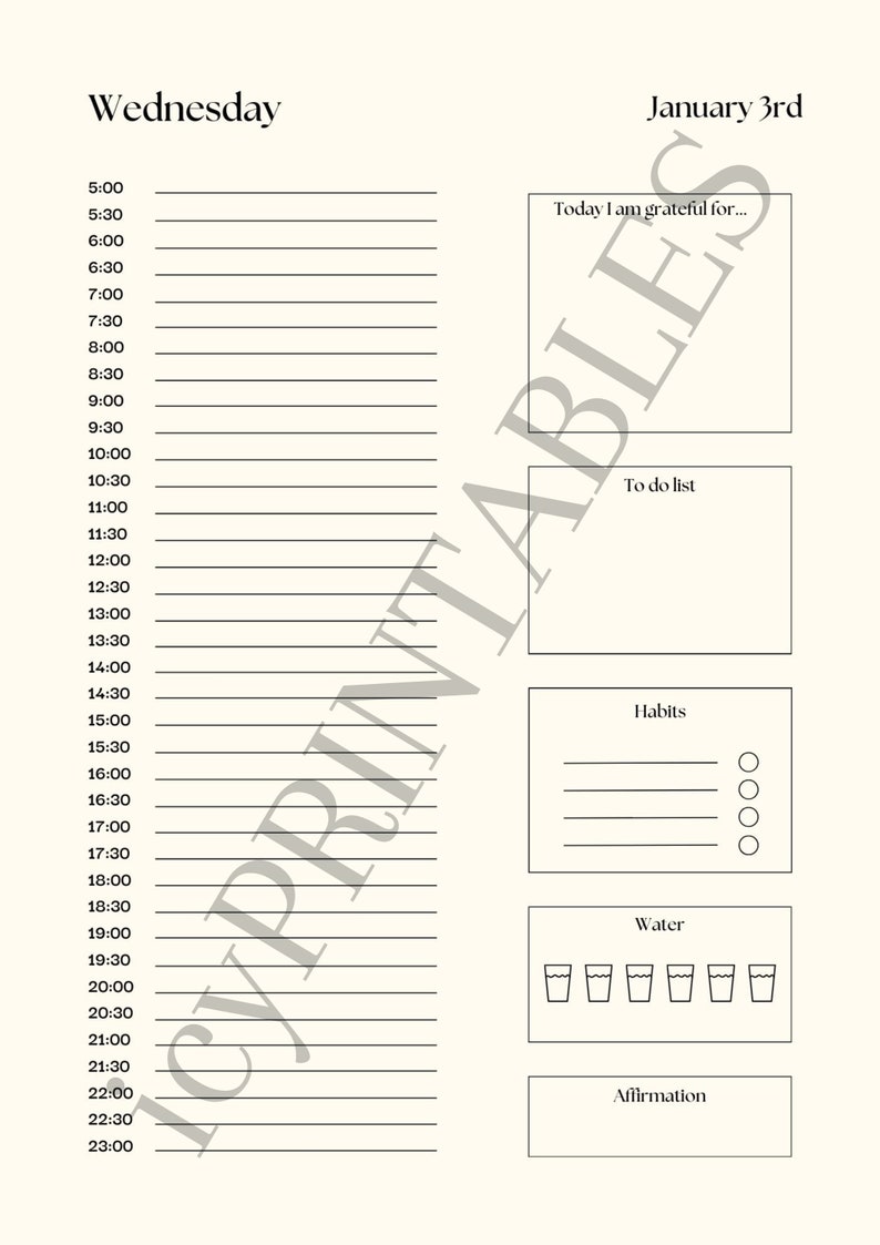 Digital Planner 2024 Printable Download Etsy