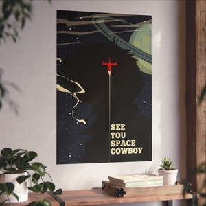 Cowboy Bebop (Spike Spiegel silhouette) Poster