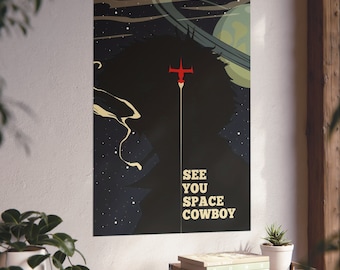 Cowboy Bebop (Spike Spiegel silhouette) Poster