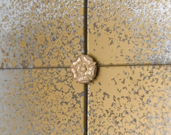 Handmade Gold Painted Rosette