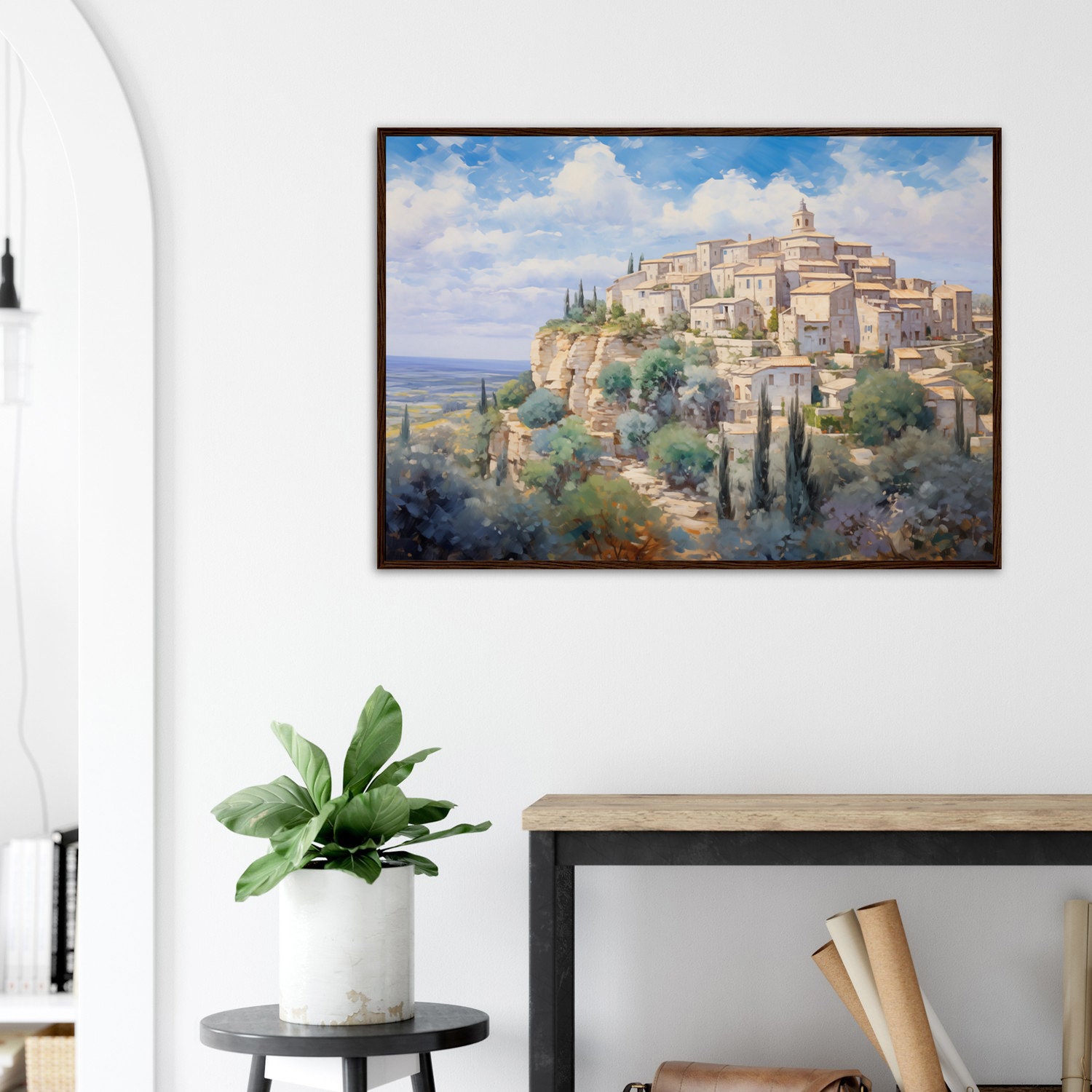 Provence Oil Painting France Travel Art Print Provence Vintage Painting ...
