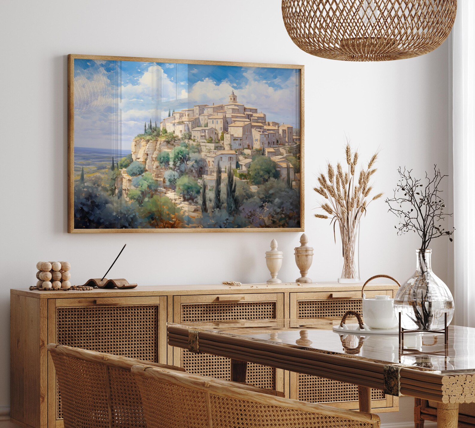 Provence Oil Painting France Travel Art Print Provence Vintage Painting ...