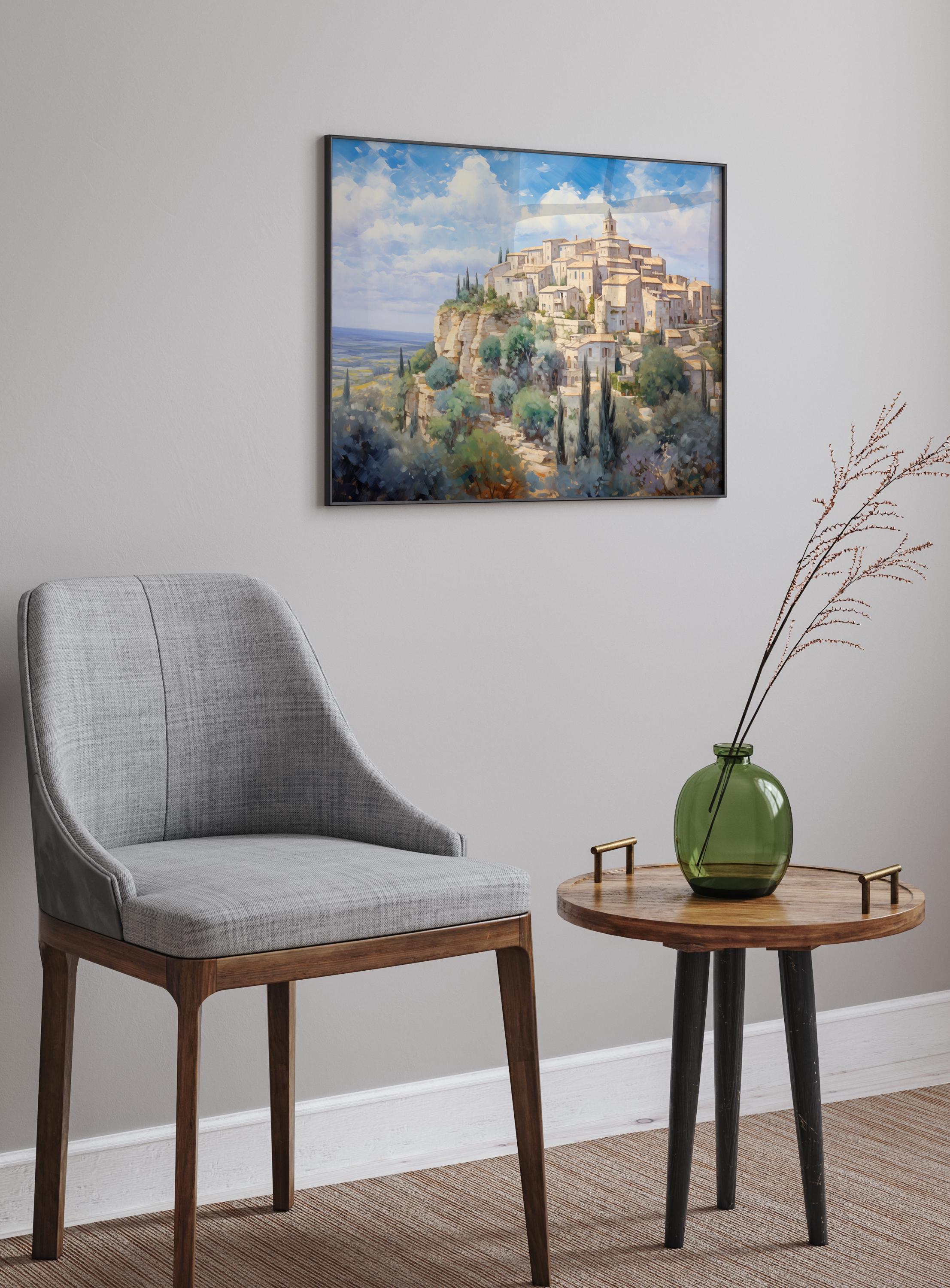 Provence Oil Painting France Travel Art Print Provence Vintage Painting ...