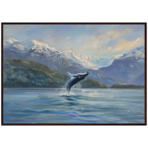 Kenai Fjords National Park Travel Print Wall Art Kenai Fjords Wall Decor Kenai Fjords Gift Art Lovers Alaska USA Painting Art Print Framed
