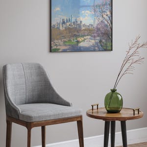 Philadelphia Skyline schilderij Philadelphia Skyline Art Print USA Pennsylvania schilderij Philadelphia Cityscape klaar om op te hangen muurkunst ingelijst afbeelding 3