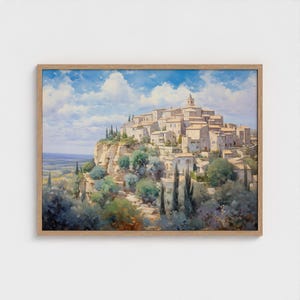 Provence Oil Painting France Travel Art Print Provence Vintage Painting ...