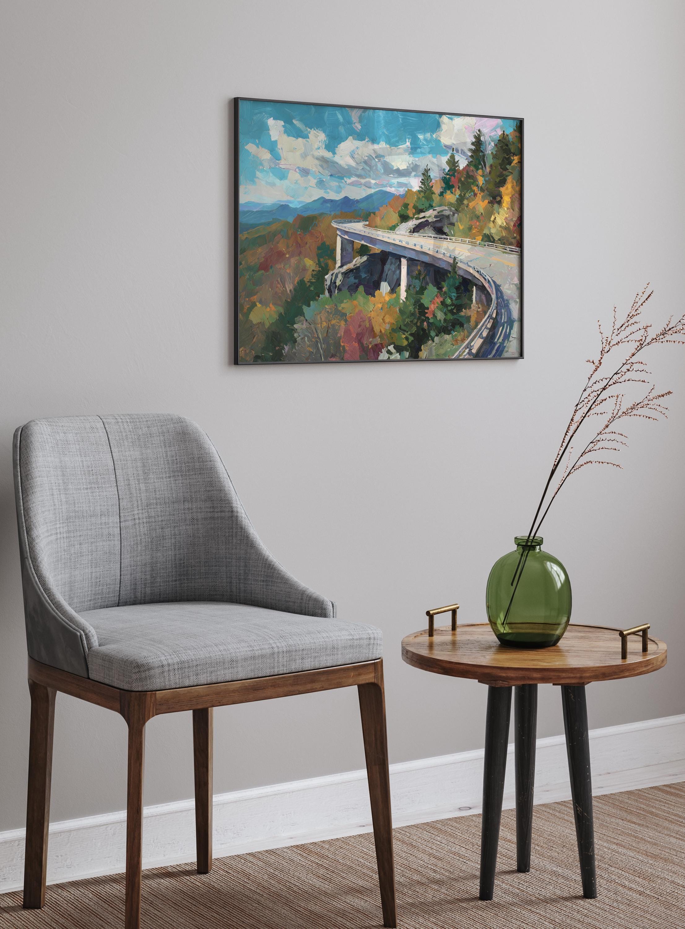 Affiche Parc D'État Grandfather Mountain – Caroline Du Nord – Papier 200g – Sans Cadre (Neuve)