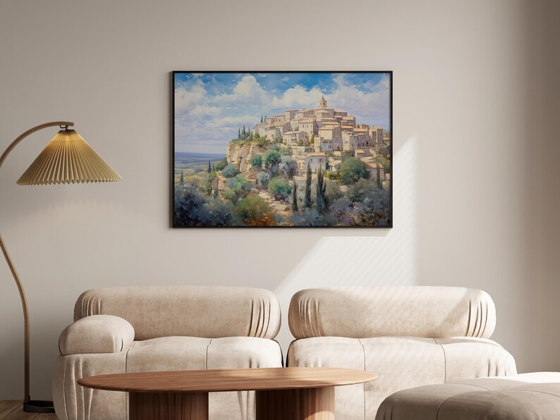 Provence Oil Painting France Travel Art Print Provence Vintage Painting ...