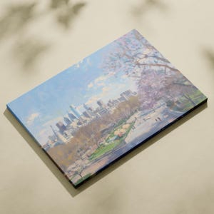 Philadelphia Skyline schilderij Philadelphia Skyline Art Print USA Pennsylvania schilderij Philadelphia Cityscape klaar om op te hangen muurkunst ingelijst afbeelding 10