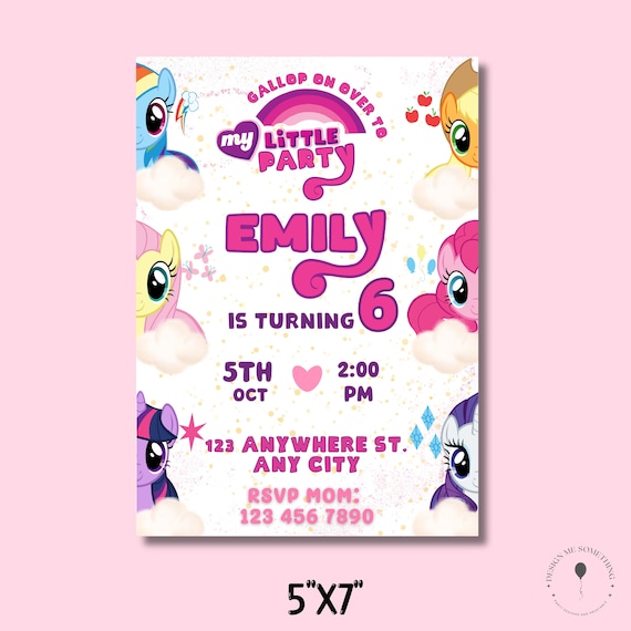 Princesse Océane: Sa fête d'anniversaire 6 ans ! My little Pony
