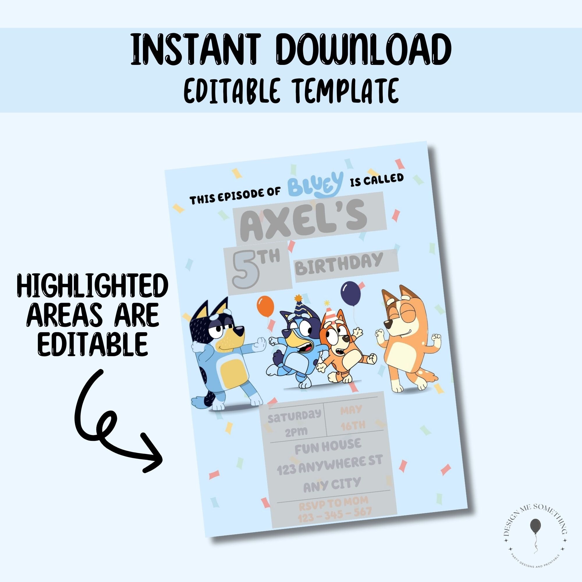 Instant Access Editable Invite