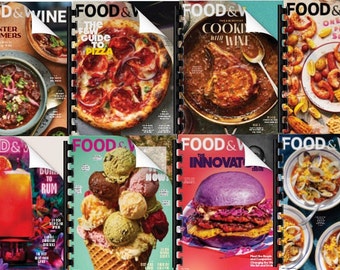 Paquete de más de 80 revistas sobre comida y vino (paquete de revistas en PDF)