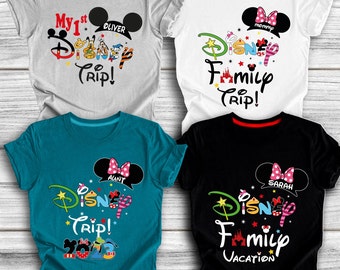 Disney Family Trip Shirt, My First Disney Trip Shirt, Disney Family Vacation Shirt, Disneyworld Trip Shirt, Personalized Disney Family Shirt