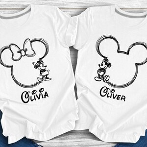 Disney Family Shirt, Family Disneyworld Shirt, Mickey Sketch Shirt, Minnie Women Shirt, Disneyworld Trip Shirt, Mickey Couple Shirt