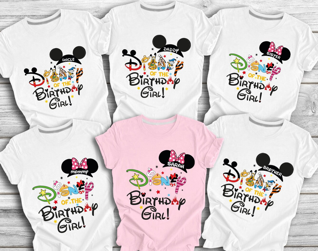 Disney Birthday Family Shirt, Kids Disney Birthday Shirt, Disney Birthday Girl Shirt, Disney Birthday Shirt, Custom Birthday Disney Shirt,