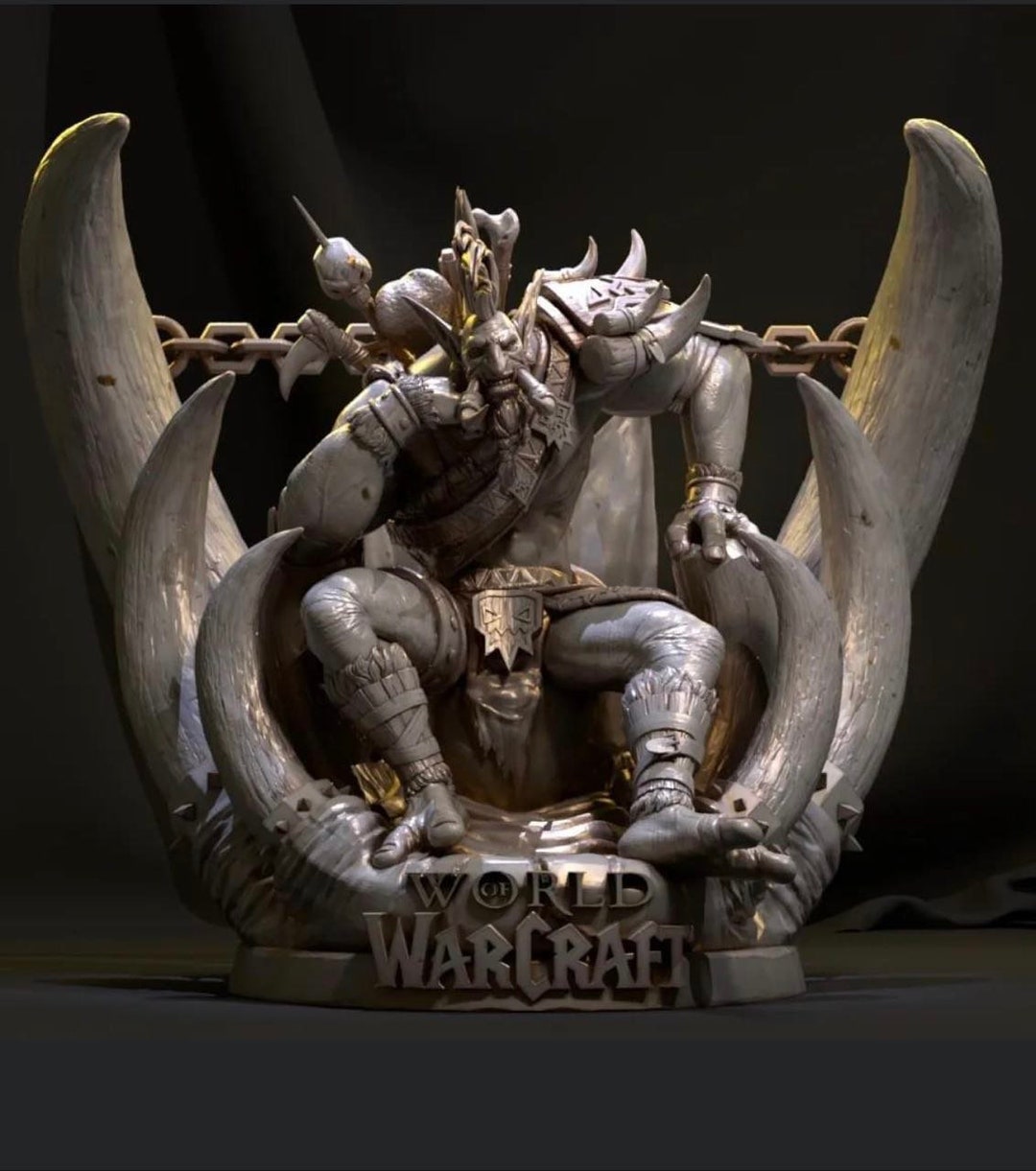 Voljin World of Warcraft Statue STL File, 3D Digital Printing STL File