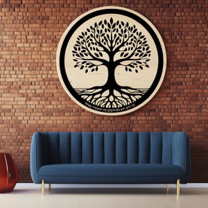 Arte de pared hebreo, regalo para amigo, caligrafía, arte judío para pared, madera, letra hebrea, árbol de la vida