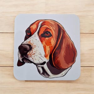 Bassett Hound coaster