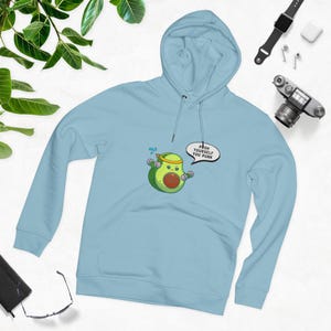 Drücke Dich Dich Punk Hoodie | Avocado Kapuzenpullover | Fitnessstudio Hoodie | Lustiger Hoodie | Unisex Kapuzenpullover