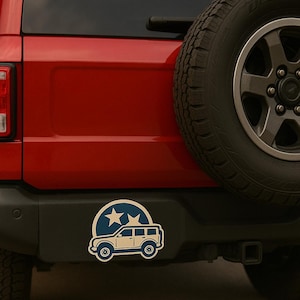Ford Bronco Decal - Tennessee Tri-Star