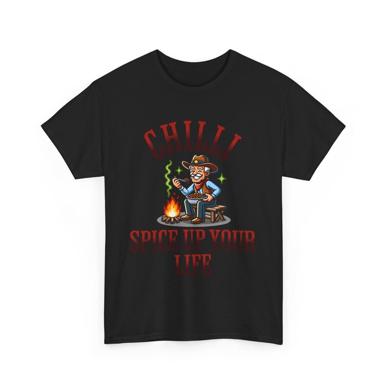 Chilli Spice up Your Life T-shirt Funny Cowboy Food Tee Campfire ...