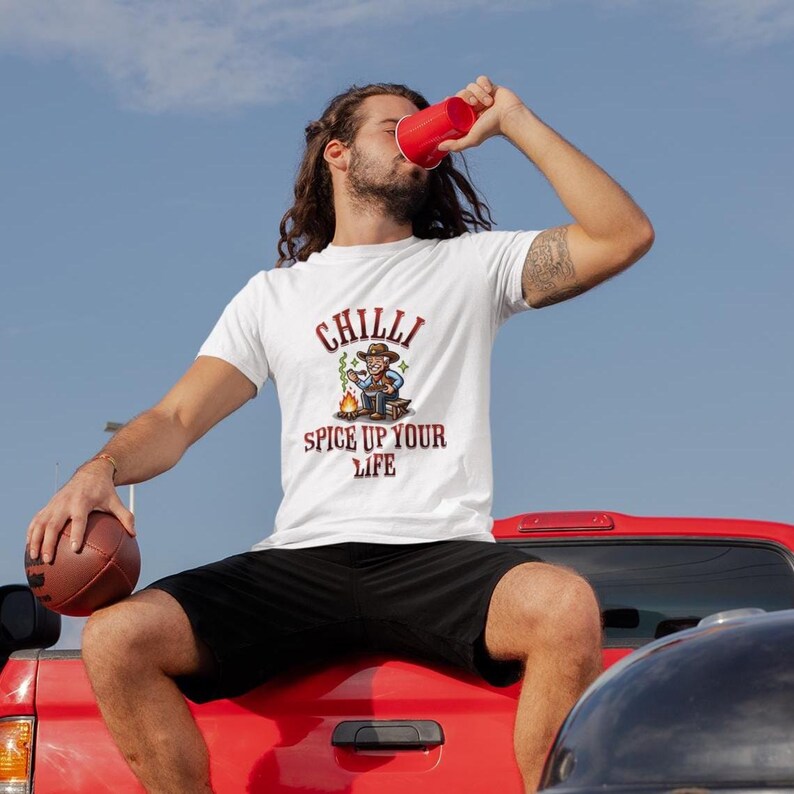 Chilli Spice up Your Life T-shirt Funny Cowboy Food Tee Campfire ...