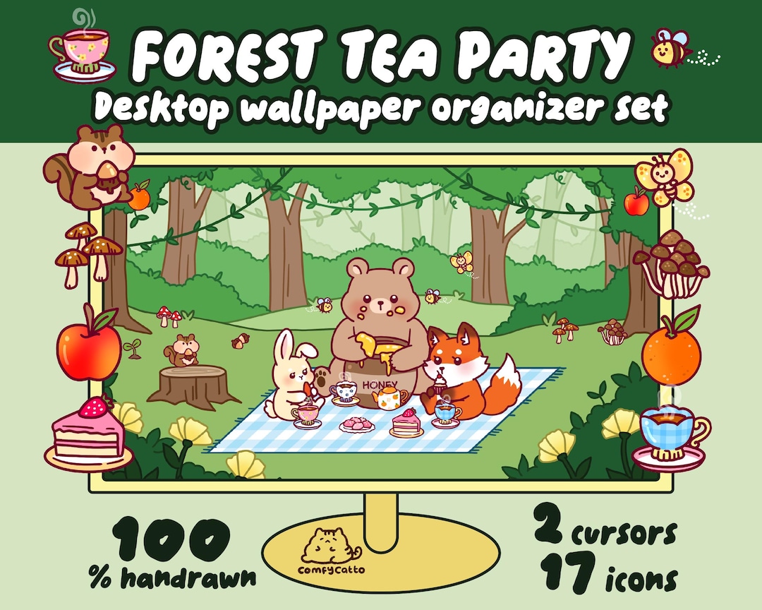 Kawaii Desktop Wallpaper Set – Cute Animated and Static Backgrounds for ...