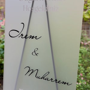 Welcomesign frostedstyle Frosted acrylic wedding welcome sign, acrylic welcome sign