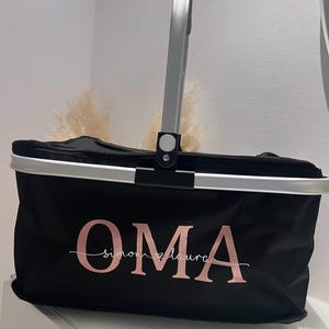 personalisierter Einkaufskorb mit Name | Geburtstagsgeschenk | Geschenk Oma Mama  Opa | Korb | Geburt | Geburtstagsgeschenk | Weihnachten